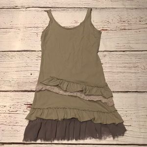 NOW $12!!! Boho Ruffle Tank Dress